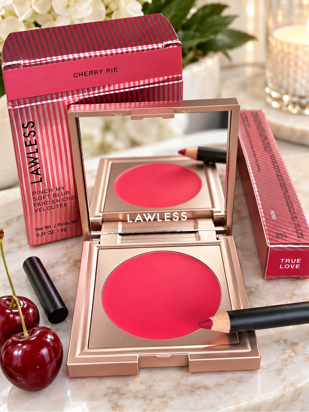 LAWLESS Bundle – Pinch My Cheeks Cream Blush + Forget the Filler Lip Liner